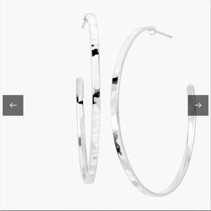 Circle up hoops nwt. Sterling silver, Made in Italy, Super Hot!